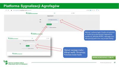 Korzystanie z Platformy Sygnalizacji Agrofagów przez Sygnalizatora 4