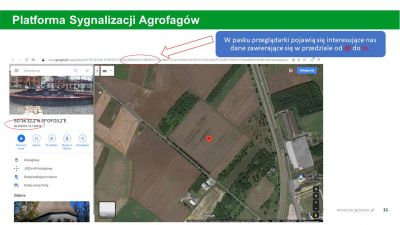 Poprawne udostępnianie lokalizacji dla Platformy Sygnalizacji Agrofagów 7