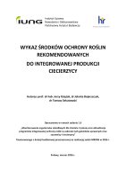 WYKAZ ŚRODKÓW OCHRONY ROŚLIN REKOMENDOWANYCH  - ciecierzyca.pdf